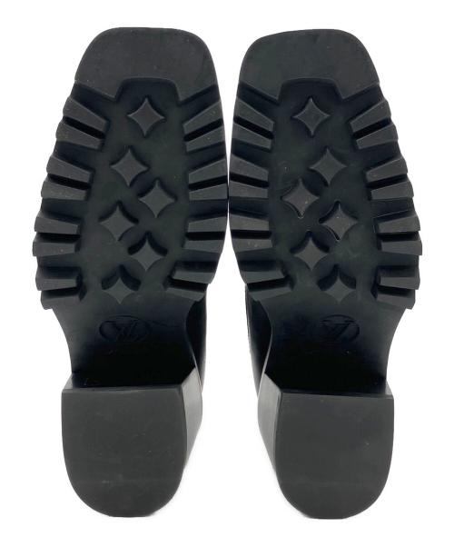 LOUIS VUITTON（ルイ ヴィトン）LOUIS VUITTON (ルイ ヴィトン) モノグラム・サイドゴアブーツ ブラック サイズ:37 1/2の古着・服飾アイテム