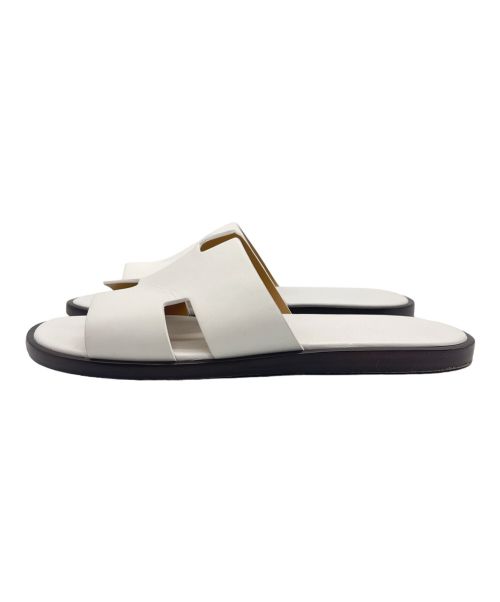 HERMES（エルメス）HERMES (エルメス) イズミール サンダル ホワイト サイズ:40の古着・服飾アイテム