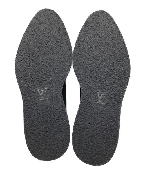 LOUIS VUITTON（ルイ ヴィトン）LOUIS VUITTON (ルイ ヴィトン) クリーパーライン ラバーソールモノグラムラムレザーシューズ  ブラック サイズ:9の古着・服飾アイテム