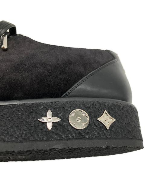 LOUIS VUITTON（ルイ ヴィトン）LOUIS VUITTON (ルイ ヴィトン) クリーパーライン ラバーソールモノグラムラムレザーシューズ  ブラック サイズ:9の古着・服飾アイテム