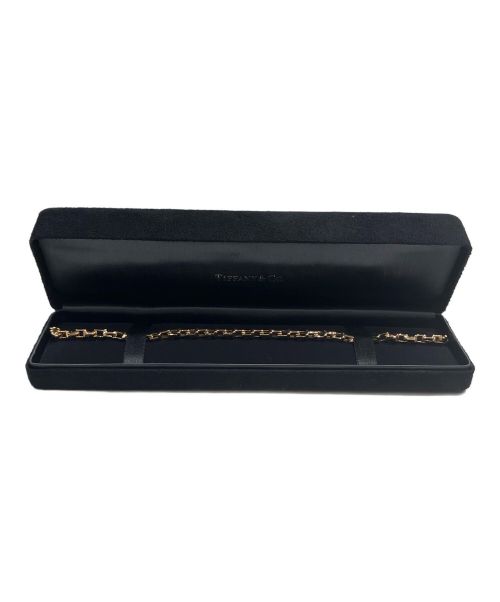 TIFFANY & Co.（ティファニー）TIFFANY & Co. (ティファニー) Tナローチェーンブレスレット ゴールド サイズ:-の古着・服飾アイテム