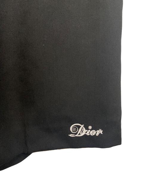 Christian Dior（クリスチャン ディオール）Christian Dior (クリスチャン ディオール) 刺繍ロゴショートハーフパンツ ネイビー サイズ:48の古着・服飾アイテム