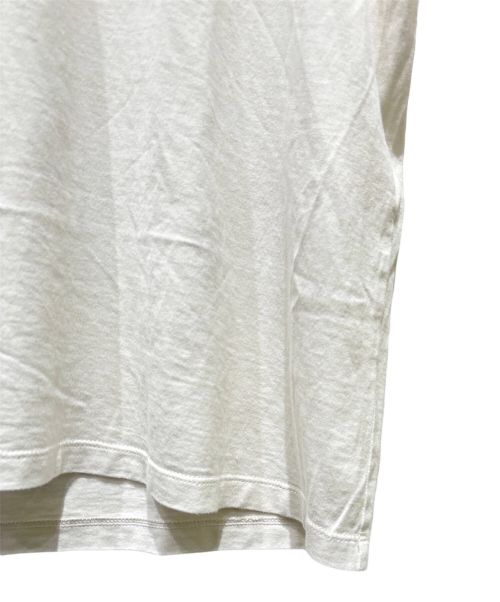 CELINE（セリーヌ）CELINE (セリーヌ) ロゴ ルーズ クルーネックカットソー ホワイト サイズ:Sの古着・服飾アイテム