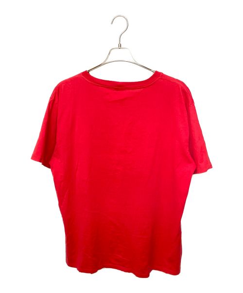CELINE（セリーヌ）CELINE (セリーヌ) スタッズロゴTシャツ レッド サイズ:Lの古着・服飾アイテム
