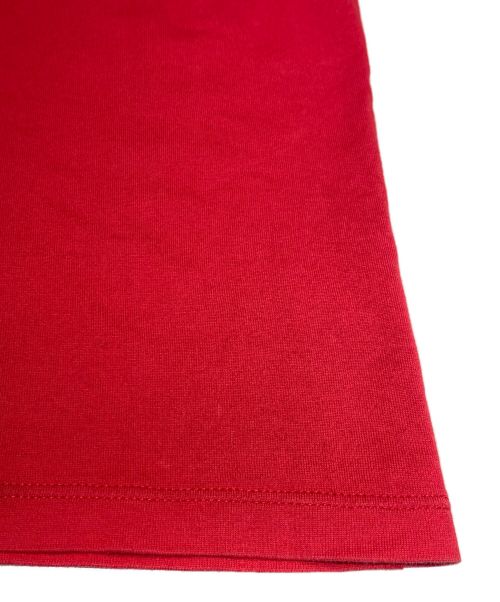 CELINE（セリーヌ）CELINE (セリーヌ) スタッズロゴTシャツ レッド サイズ:Lの古着・服飾アイテム