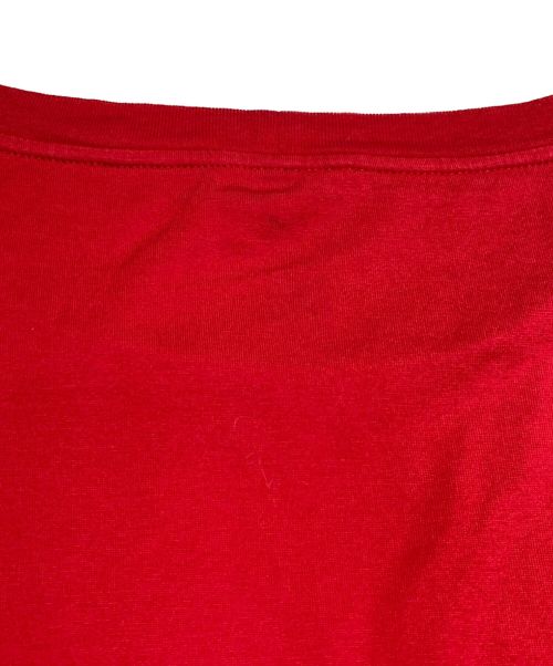 CELINE（セリーヌ）CELINE (セリーヌ) スタッズロゴTシャツ レッド サイズ:Lの古着・服飾アイテム