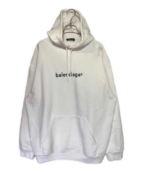 BALENCIAGA（バレンシアガ）BALENCIAGA (バレンシアガ) フロントロゴパーカー ホワイト サイズ:Sの古着・服飾アイテム