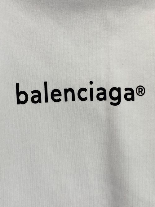 BALENCIAGA（バレンシアガ）BALENCIAGA (バレンシアガ) フロントロゴパーカー ホワイト サイズ:Sの古着・服飾アイテム