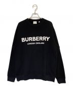 BURBERRYバーバリー）の古着「LANSLOW Logo Crew Sweat」｜ブラック