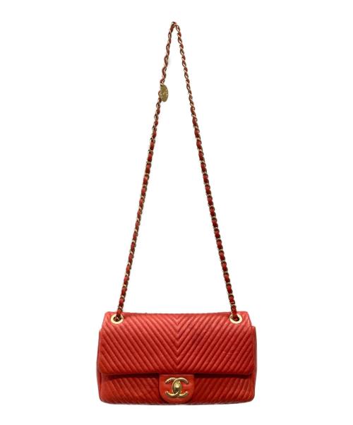 CHANEL（シャネル）CHANEL (シャネル) シェブロン25 レッド サイズ:25の古着・服飾アイテム