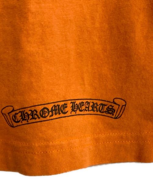 CHROME HEARTS（クロムハーツ）CHROME HEARTS (クロムハーツ) ロングプリントTシャツ オレンジ サイズ:XLの古着・服飾アイテム