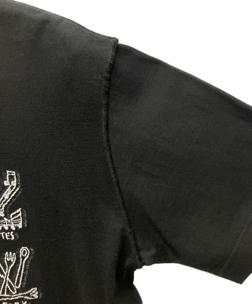 LOUIS VUITTON（ルイ ヴィトン）LOUIS VUITTON (ルイ ヴィトン) カートゥーンLVロゴTシャツ ブラック サイズ:Mの古着・服飾アイテム