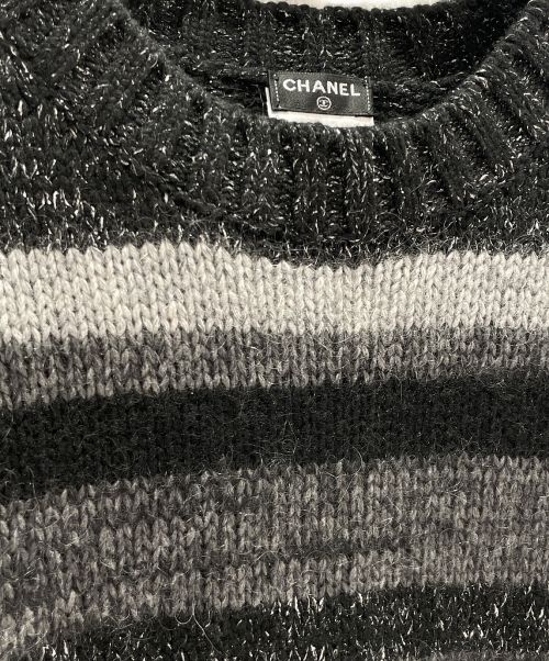 CHANEL（シャネル）CHANEL (シャネル) カシミヤモヘヤニット グレー サイズ:40の古着・服飾アイテム