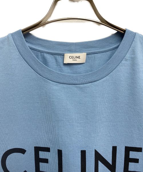 CELINE（セリーヌ）CELINE (セリーヌ) ルーズTシャツ ブルー サイズ:Sの古着・服飾アイテム