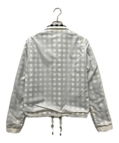 CHANEL（シャネル）CHANEL (シャネル) Reversible Jumper Jacket Blouson ホワイト×ブラック サイズ:38の古着・服飾アイテム