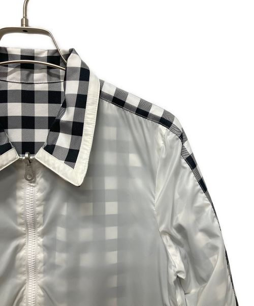 CHANEL（シャネル）CHANEL (シャネル) Reversible Jumper Jacket Blouson ホワイト×ブラック サイズ:38の古着・服飾アイテム