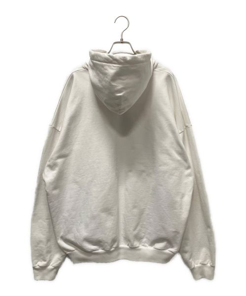 BALENCIAGA（バレンシアガ）BALENCIAGA (バレンシアガ) ロゴプリントパーカー/フーディ ホワイト×ピンク サイズ:Sの古着・服飾アイテム