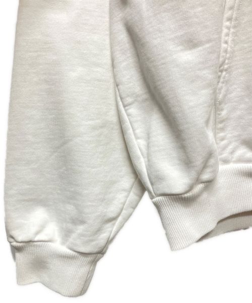 BALENCIAGA（バレンシアガ）BALENCIAGA (バレンシアガ) ロゴプリントパーカー/フーディ ホワイト×ピンク サイズ:Sの古着・服飾アイテム