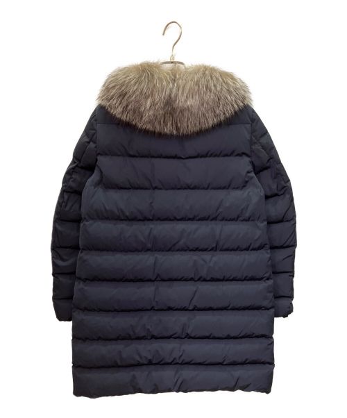 MONCLER（モンクレール）MONCLER (モンクレール) METRODORA/ファー付ダウンコート ネイビー サイズ:1の古着・服飾アイテム