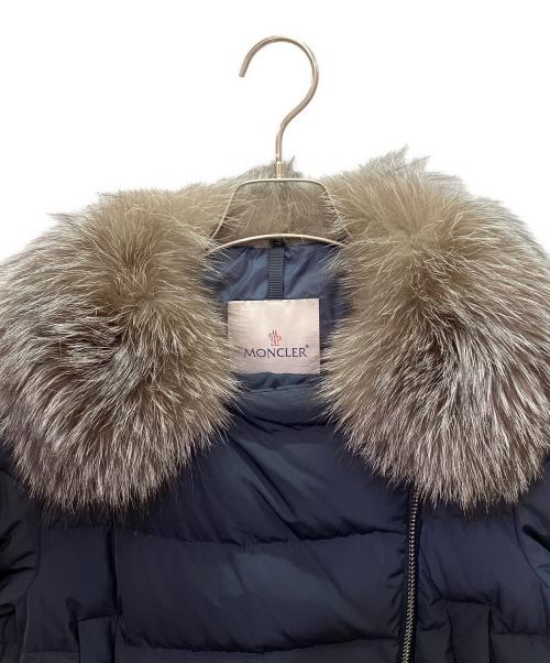 MONCLER（モンクレール）MONCLER (モンクレール) METRODORA/ファー付ダウンコート ネイビー サイズ:1の古着・服飾アイテム