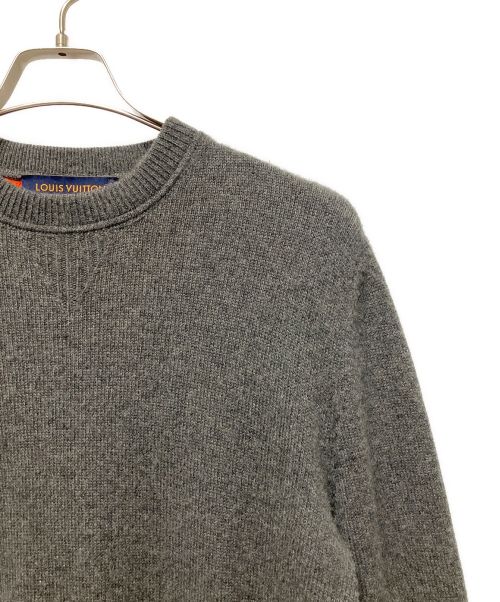 LOUIS VUITTON（ルイ ヴィトン）LOUIS VUITTON (ルイ ヴィトン) MONOGRAM KNIT グレー×オレンジ サイズ:Mの古着・服飾アイテム