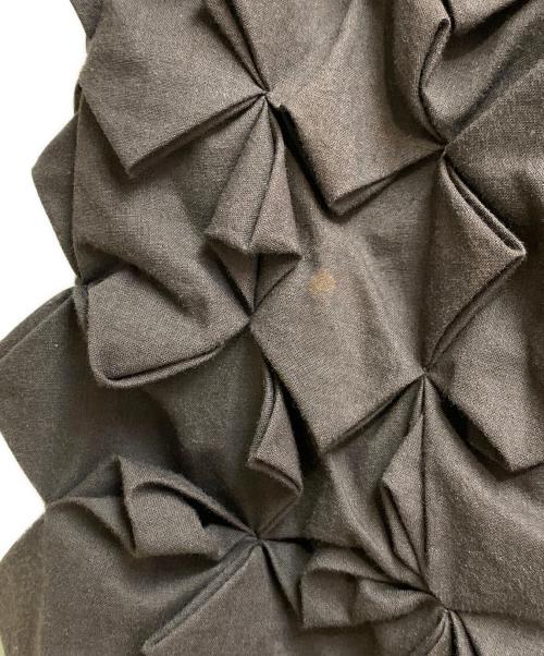ISSEY MIYAKE（イッセイミヤケ）ISSEY MIYAKE (イッセイミヤケ) デザインワンピース ブラウン サイズ:2の古着・服飾アイテム