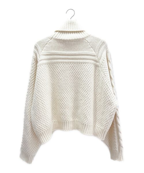 CELINE（セリーヌ）CELINE (セリーヌ) タートルネックニット アイボリー サイズ:Lの古着・服飾アイテム