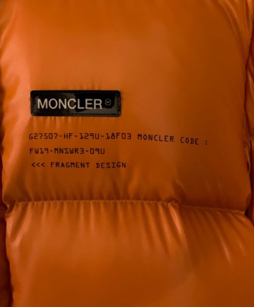 MONCLER GENIUS（モンクレール ジーニアス）MONCLER GENIUS (モンクレール ジーニアス) FRAGMENT (フラッグメント) HANRIOT/ダウンジャケット オレンジ サイズ:2の古着・服飾アイテム
