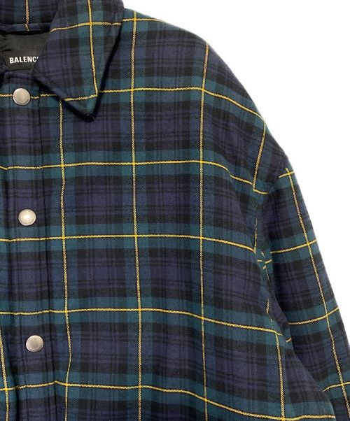 BALENCIAGA（バレンシアガ）BALENCIAGA (バレンシアガ) Logo Padedd Shirt ブラック サイズ:44の古着・服飾アイテム