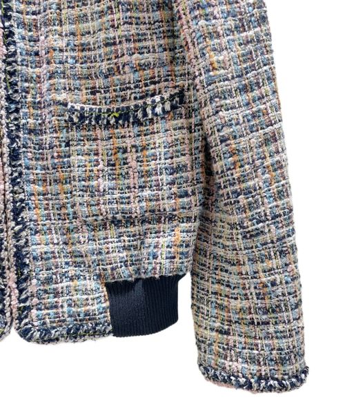 CHANEL（シャネル）CHANEL (シャネル) ツイードジップアップジャケット マルチカラー サイズ:34の古着・服飾アイテム