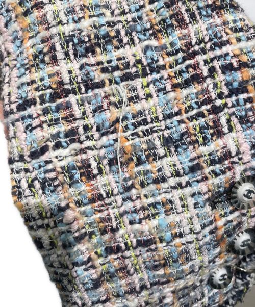CHANEL（シャネル）CHANEL (シャネル) ツイードジップアップジャケット マルチカラー サイズ:34の古着・服飾アイテム