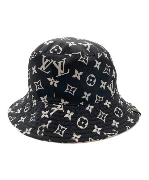 LOUIS VUITTON（ルイ ヴィトン）LOUIS VUITTON (ルイ ヴィトン) モノグラム・リバーシブルバケットハット ブラック×ホワイト サイズ:Mの古着・服飾アイテム