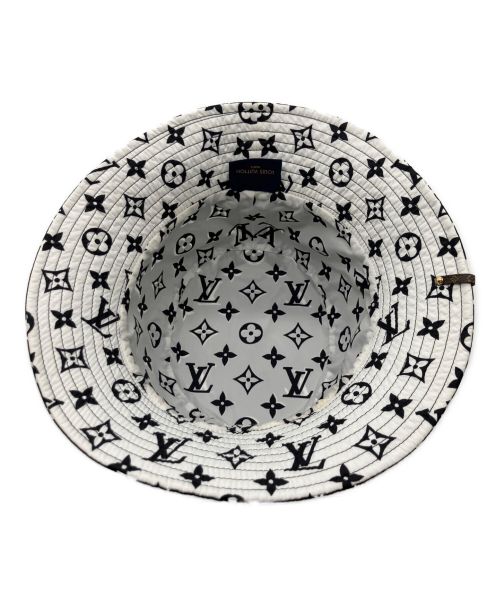 LOUIS VUITTON（ルイ ヴィトン）LOUIS VUITTON (ルイ ヴィトン) モノグラム・リバーシブルバケットハット ブラック×ホワイト サイズ:Mの古着・服飾アイテム