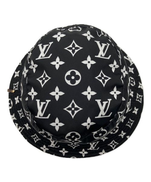 LOUIS VUITTON（ルイ ヴィトン）LOUIS VUITTON (ルイ ヴィトン) モノグラム・リバーシブルバケットハット ブラック×ホワイト サイズ:Mの古着・服飾アイテム