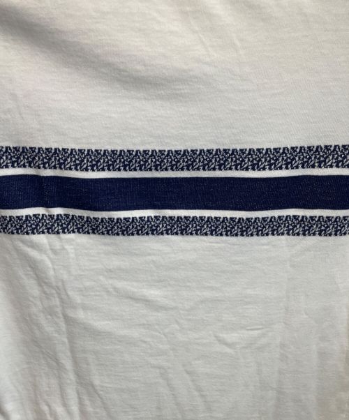 Christian Dior（クリスチャン ディオール）Christian Dior (クリスチャン ディオール) フロントロゴTシャツ ホワイト×ネイビー サイズ:Sの古着・服飾アイテム