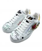 DOLCE & GABBANAドルチェ＆ガッバーナ）の古着「装飾スニーカー」｜ホワイト