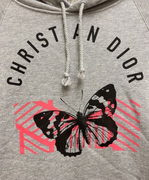 Christian Dior（クリスチャン ディオール）Christian Dior (クリスチャン ディオール) 22SS バタフライプリントプルオーバーパーカー サイズ:Sの古着・服飾アイテム