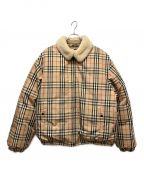 SUPREME×BURBERRYシュプリーム×バーバリー）の古着「Shearling Collar Down Puffer Jacket」｜ベージュ