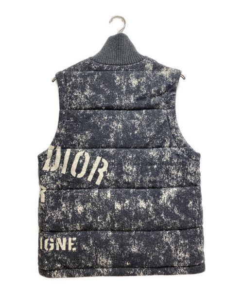 Dior（ディオール）Dior (ディオール) アトリエロゴデザインジャガードベスト グレー サイズ:Sの古着・服飾アイテム