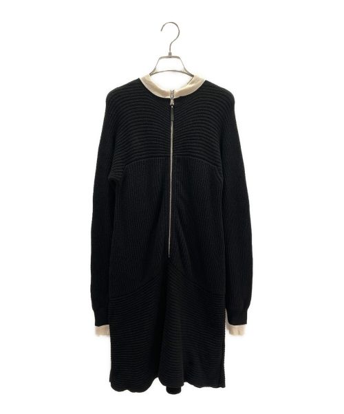 LOUIS VUITTON（ルイ ヴィトン）LOUIS VUITTON (ルイ ヴィトン) 襟付きニットワンピース ブラック サイズ:Sの古着・服飾アイテム