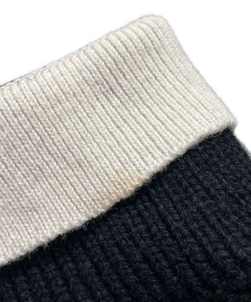 LOUIS VUITTON（ルイ ヴィトン）LOUIS VUITTON (ルイ ヴィトン) 襟付きニットワンピース ブラック サイズ:Sの古着・服飾アイテム