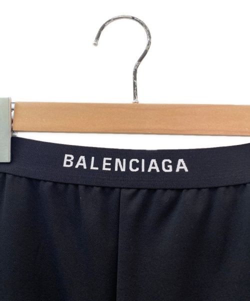 BALENCIAGA（バレンシアガ）BALENCIAGA (バレンシアガ) ウエストロゴレギンスパンツ ブラック サイズ:38の古着・服飾アイテム