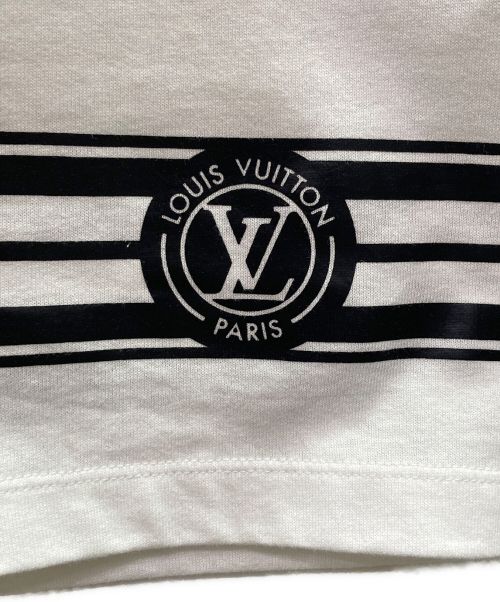 LOUIS VUITTON（ルイ ヴィトン）LOUIS VUITTON (ルイ ヴィトン) ロゴ チェーン 半袖Tシャツ ホワイト サイズ:XSの古着・服飾アイテム