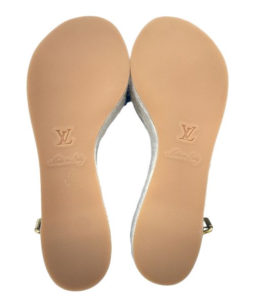 LOUIS VUITTON（ルイ ヴィトン）LOUIS VUITTON (ルイ ヴィトン) スターボード ライン サンダル ブルー サイズ:37 未使用品の古着・服飾アイテム