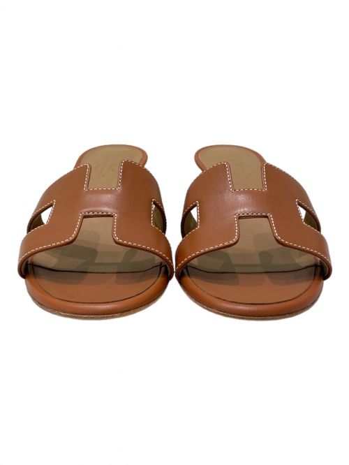 HERMES（エルメス）HERMES (エルメス) オアジスサンダル ブラウン サイズ:37の古着・服飾アイテム