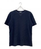 Diorディオール）の古着「オブリークジャカードTシャツ」｜ネイビー