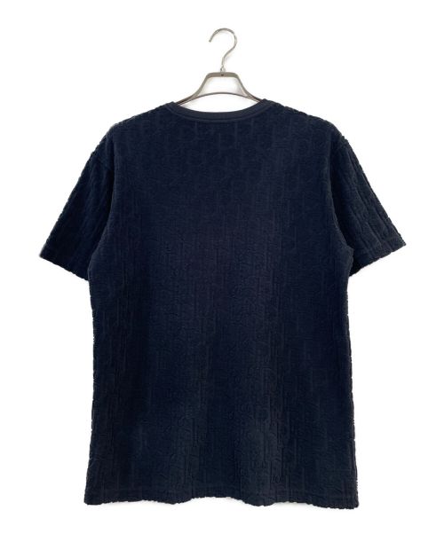 Dior（ディオール）Dior (ディオール) オブリークジャカードTシャツ ネイビー サイズ:Sの古着・服飾アイテム