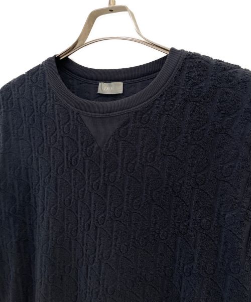 Dior（ディオール）Dior (ディオール) オブリークジャカードTシャツ ネイビー サイズ:Sの古着・服飾アイテム