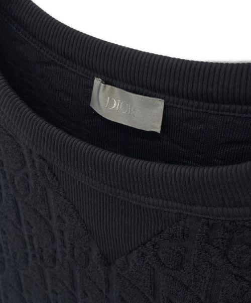 Dior（ディオール）Dior (ディオール) オブリークジャカードTシャツ ネイビー サイズ:Sの古着・服飾アイテム