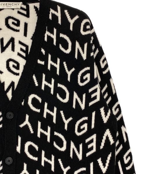 GIVENCHY（ジバンシィ）GIVENCHY (ジバンシィ) Refracted Logo Cardigan ブラック サイズ:Sの古着・服飾アイテム